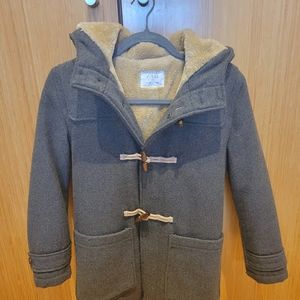 Barely worn Zara size 10 boys fur lined peacoat